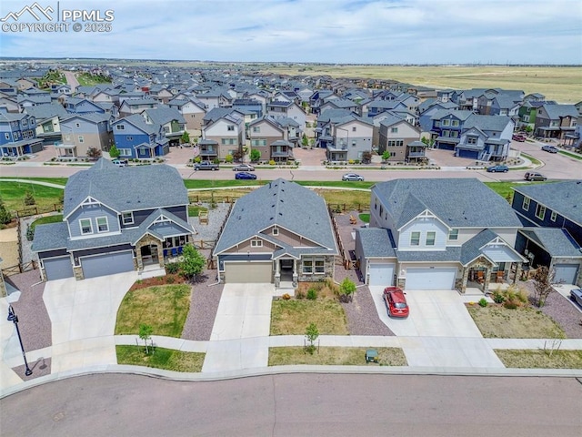 aerial perspective of suburban area
