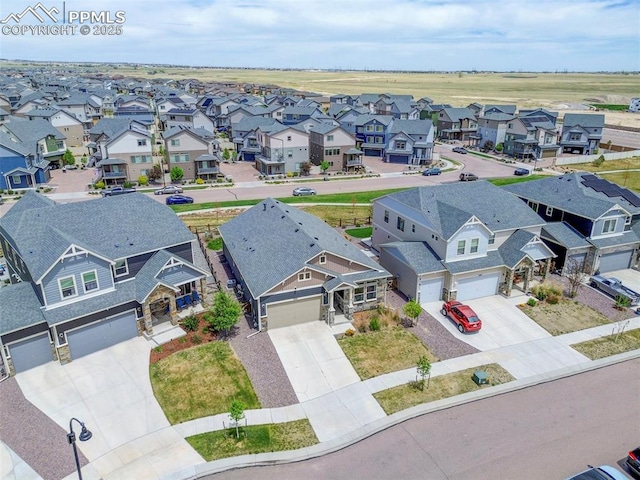 aerial perspective of suburban area