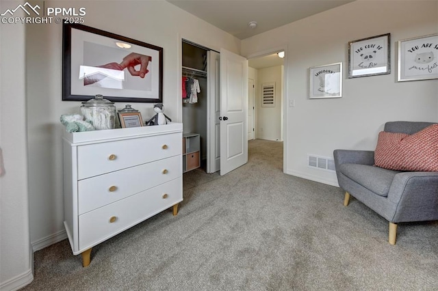 7367 Cornice Pt, Colorado Springs, CO 80923 - sitting room featuring carpet and baseboards