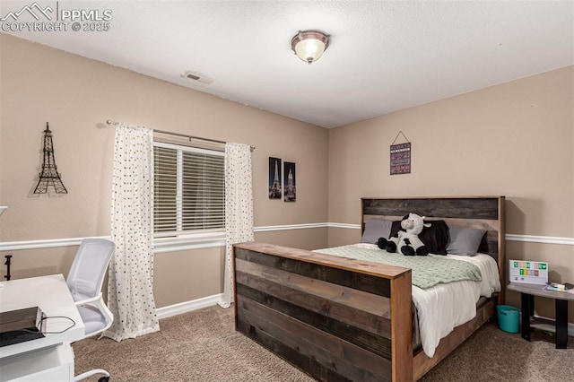 20097 Royal Troon Dr, Monument, CO 80132 - bedroom with carpet flooring, an office area, and baseboards