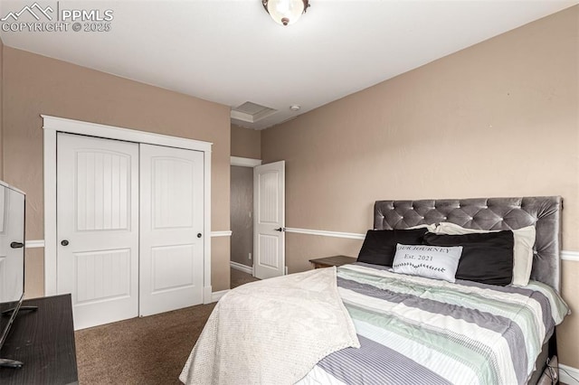 20097 Royal Troon Dr, Monument, CO 80132 - bedroom featuring carpet floors and a closet