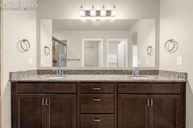 4473 Hessite Loop, Colorado Springs, CO 80938 - full bath with a shower stall and double vanity
