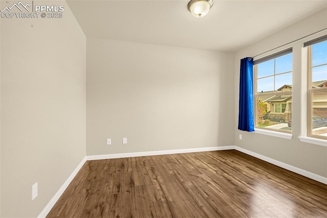 4473 Hessite Loop, Colorado Springs, CO 80938 - unfurnished room featuring wood finished floors, baseboards, and healthy amount of natural light