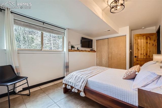 1978 High Chateau Rd, Florissant, CO 80816 - bedroom featuring a closet and tile patterned floors