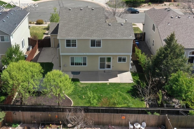 6726 Annanhill Pl, Colorado Springs, CO 80922 - aerial view of property and surrounding area