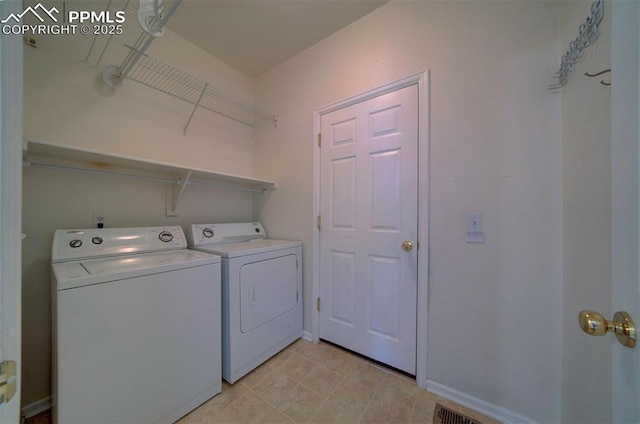 6726 Annanhill Pl, Colorado Springs, CO 80922 - washroom with separate washer and dryer and baseboards