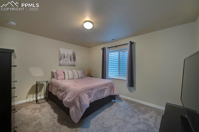 6752 Red Cardinal Loop, Colorado Springs, CO 80908 - bedroom featuring carpet, baseboards, and a textured ceiling