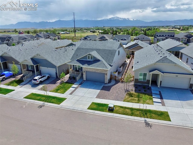 5932 Torrisdale Vw, Colorado Springs, CO 80927 - aerial perspective of suburban area with a mountain backdrop