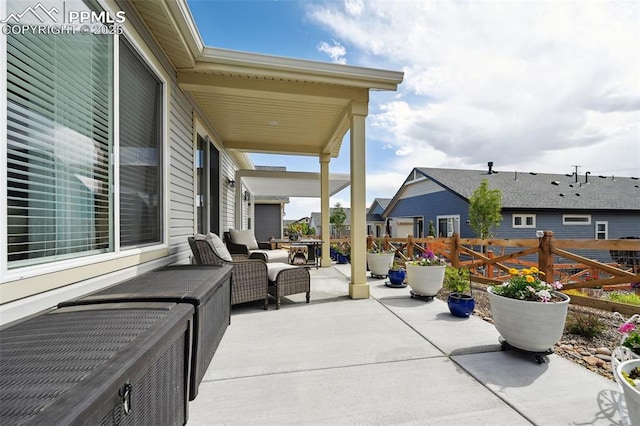 5932 Torrisdale Vw, Colorado Springs, CO 80927 - view of patio with fence