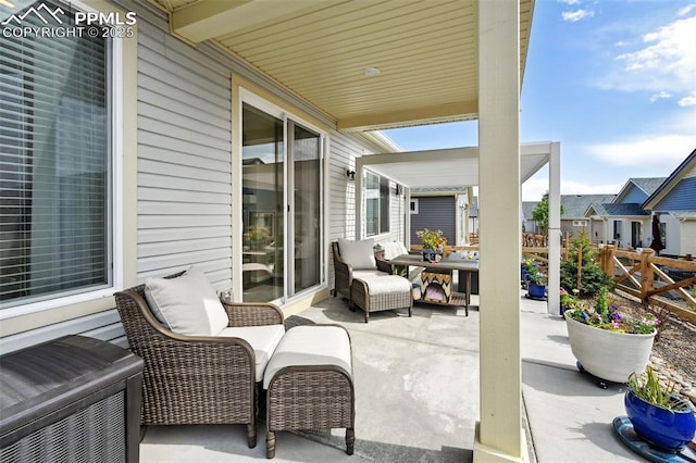 5932 Torrisdale Vw, Colorado Springs, CO 80927 - view of patio / terrace featuring fence