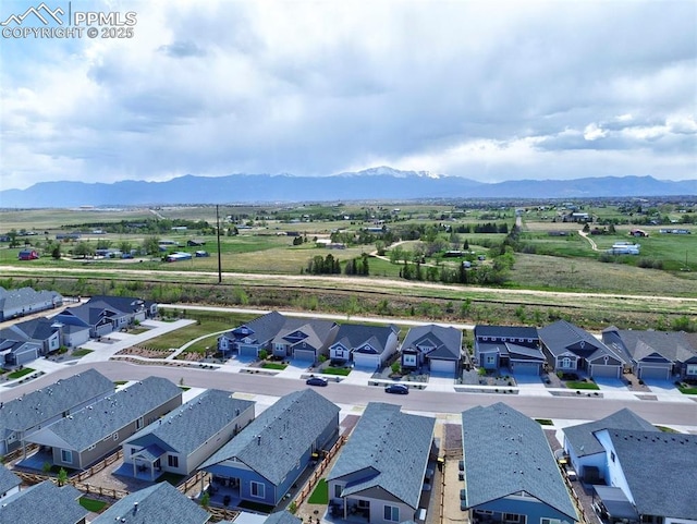 5932 Torrisdale Vw, Colorado Springs, CO 80927 - aerial view of residential area with mountains