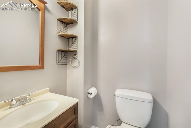 1223 Soaring Eagle Dr, Colorado Springs, CO 80915 - half bath featuring toilet and vanity