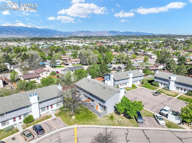 1223 Soaring Eagle Dr, Colorado Springs, CO 80915 - aerial view of residential area featuring mountains