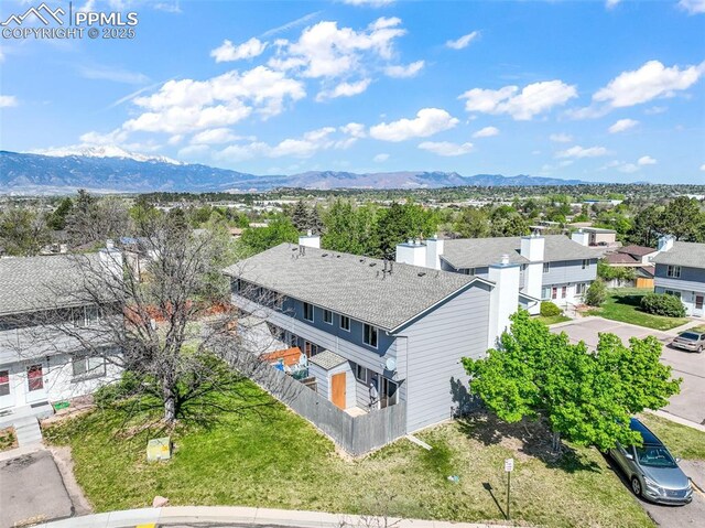 1223 Soaring Eagle Dr, Colorado Springs, CO 80915 - aerial view of residential area with a mountainous background