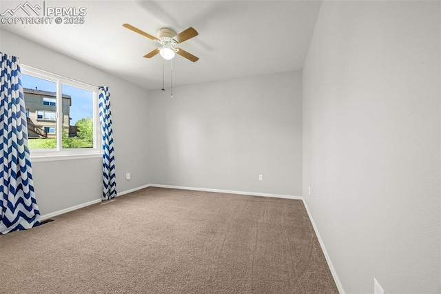 8290 Meadowcrest Dr, Fountain, CO 80817 - carpeted empty room featuring ceiling fan and baseboards