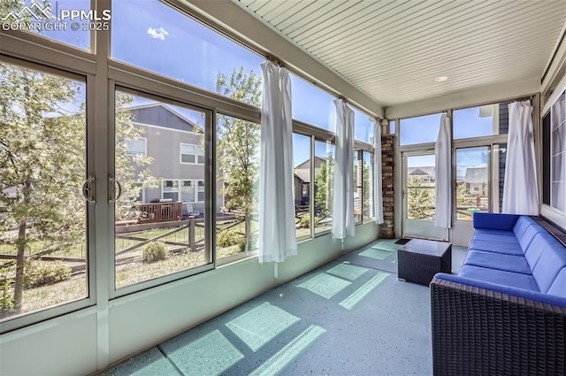 7225 Horizon Wood Ln, Colorado Springs, CO 80927 - sunroom featuring plenty of natural light and outdoor lounge area