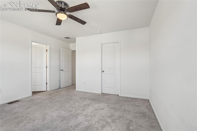 1145 Ibex Dr, Severance, CO 80550 - unfurnished bedroom with carpet floors, baseboards, and ceiling fan