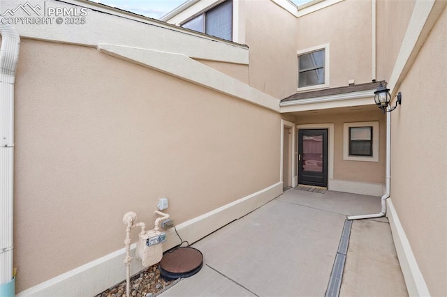 6947 Gayle Lyn Ln, Colorado Springs, CO 80919 - entrance to property with stucco siding