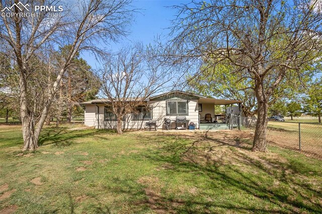 view of back of property