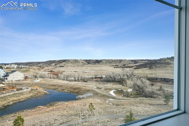 3197 Cool Meadow Pl, Castle Rock, CO 80104 - water view featuring a mountain backdrop