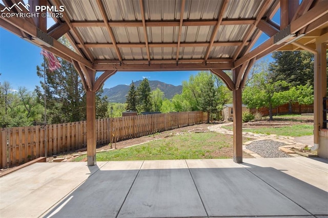 1303 Hermosa Way, Colorado Springs, CO 80906 - view of patio / terrace with a mountain view