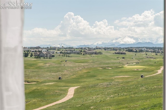 19887 Kershaw Ct, Monument, CO 80132 - view of mountain backdrop featuring a golf club