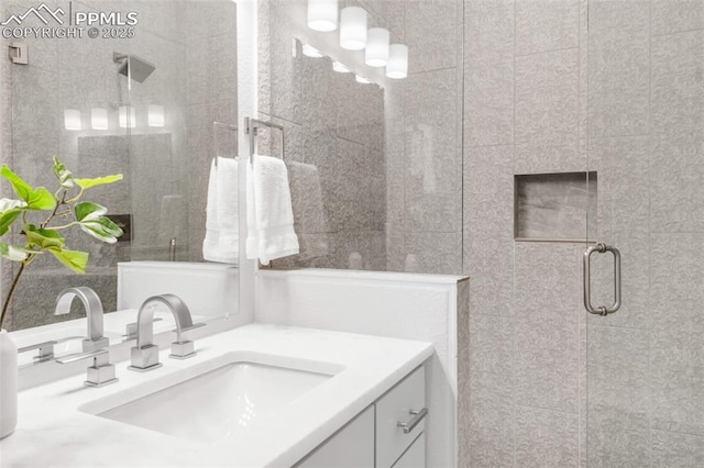 19887 Kershaw Ct, Monument, CO 80132 - full bath with a stall shower and vanity