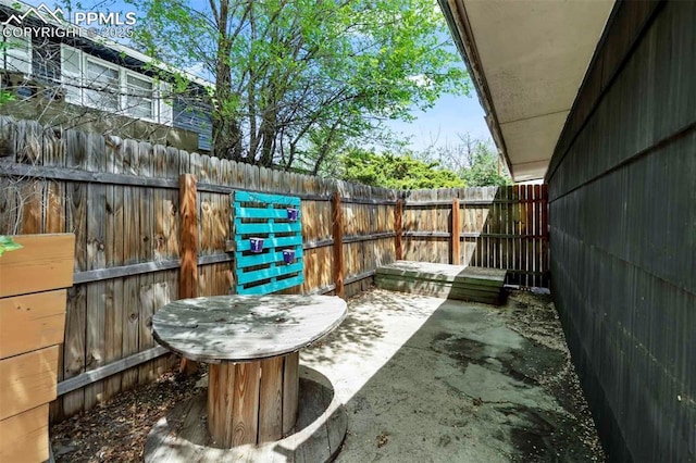 717 W Monroe St, Colorado Springs, CO 80907 - view of patio / terrace with a fenced backyard