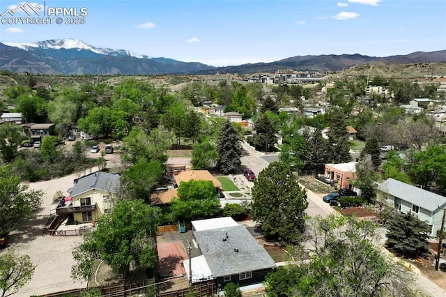 717 W Monroe St, Colorado Springs, CO 80907 - aerial perspective of suburban area featuring mountains