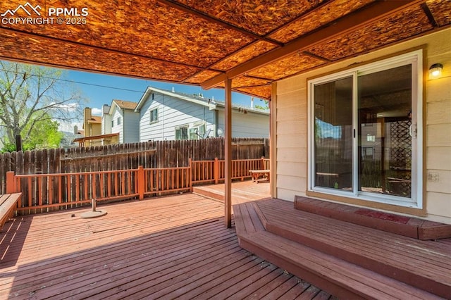 1559 Sausalito Dr, Colorado Springs, CO 80907 - view of wooden terrace