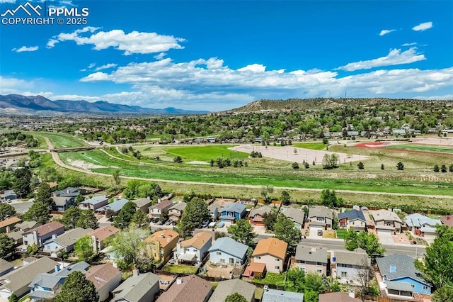 1559 Sausalito Dr, Colorado Springs, CO 80907 - aerial perspective of suburban area featuring mountains