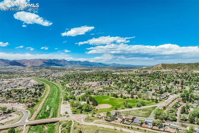 1559 Sausalito Dr, Colorado Springs, CO 80907 - drone / aerial view of a mountain backdrop