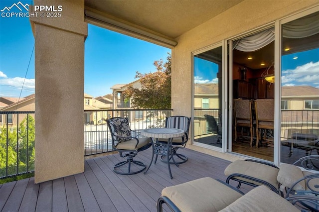 8396 Snow Cap Vw, Colorado Springs, CO 80920 - view of wooden terrace