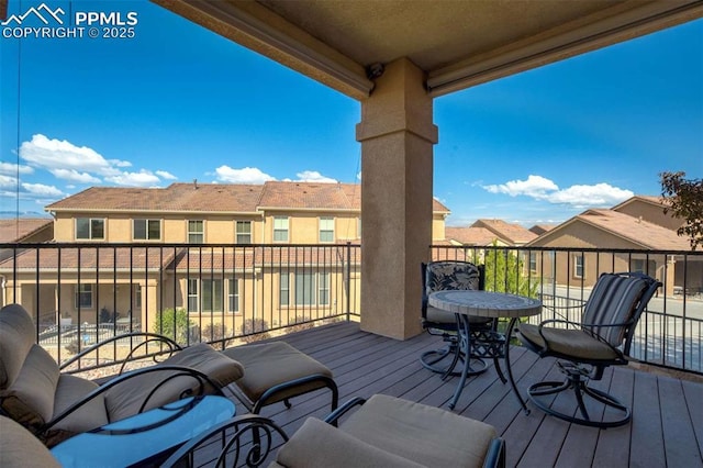 8396 Snow Cap Vw, Colorado Springs, CO 80920 - deck featuring a residential view