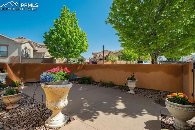 8396 Snow Cap Vw, Colorado Springs, CO 80920 - view of patio with a residential view