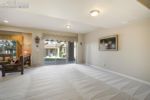 8396 Snow Cap Vw, Colorado Springs, CO 80920 - living area featuring carpet and baseboards