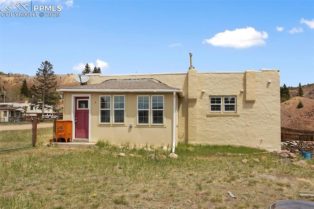 206 N 4th St, Victor, CO 80860 - view of front facade with stucco siding
