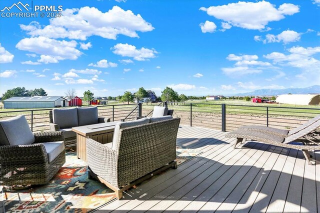 7871 Bannockburn Trl, Colorado Springs, CO 80908 - deck with an outdoor living space