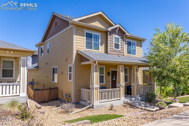 3793 Cadence Dr, Castle Rock, CO 80109 - view of front of home with a porch