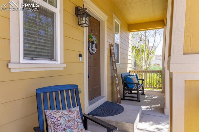 3793 Cadence Dr, Castle Rock, CO 80109 - view of exterior entry with a porch