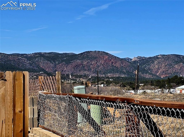 view of mountain backdrop