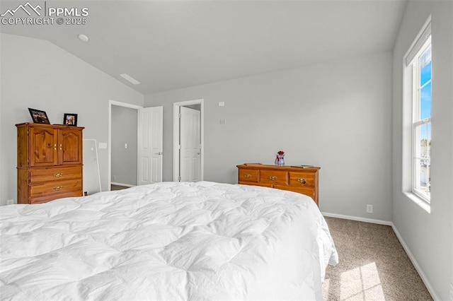 8147 Elk River Vw, Fountain, CO 80817 - carpeted bedroom featuring vaulted ceiling and baseboards