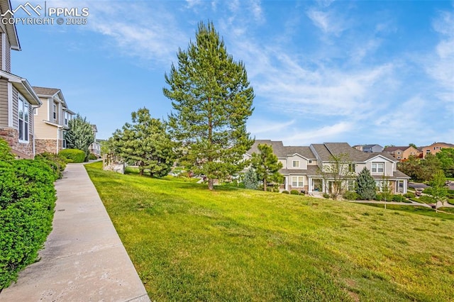 8147 Elk River Vw, Fountain, CO 80817 - view of green lawn featuring a residential view