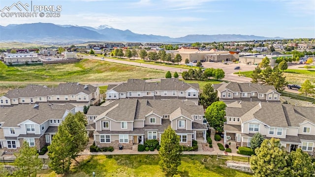 8147 Elk River Vw, Fountain, CO 80817 - aerial perspective of suburban area with a mountainous background