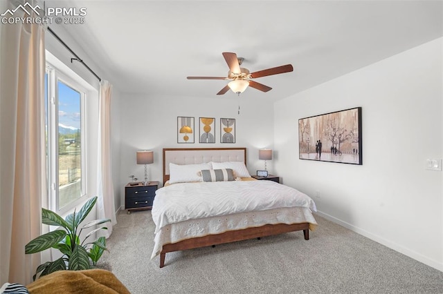 3565 Rosette Grv, Colorado Springs, CO 80910 - carpeted bedroom with baseboards and ceiling fan