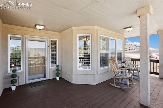 view of deck