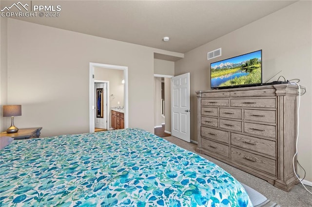 6646 Backcountry Loop, Colorado Springs, CO 80927 - carpeted bedroom with baseboards and ensuite bathroom