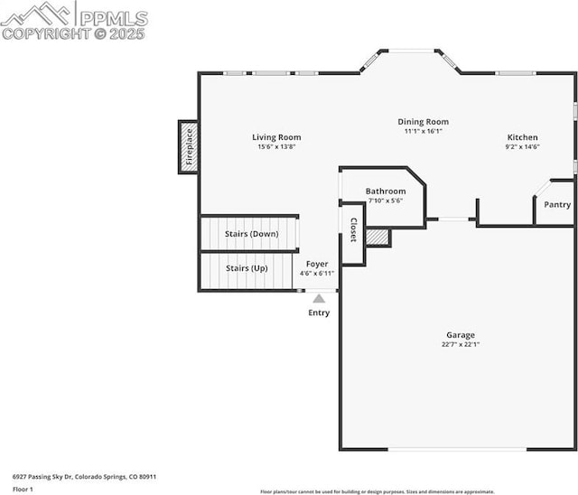 6927 Passing Sky Dr, Colorado Springs, CO 80911 - property floor plan