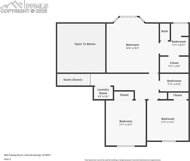 6927 Passing Sky Dr, Colorado Springs, CO 80911 - floor plan / room layout