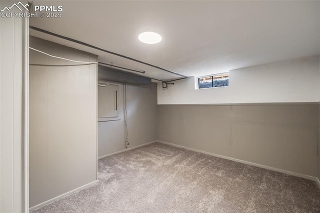 5362 S Cedar St, Littleton, CO 80120 - basement with carpet flooring and baseboards